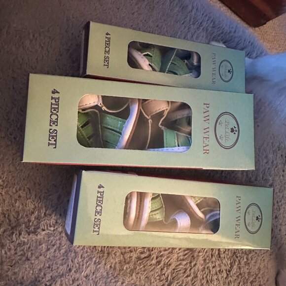 Pet Life Paw Wear Green Sandals sizes XS, S, and Medium - Picture 3 of 8